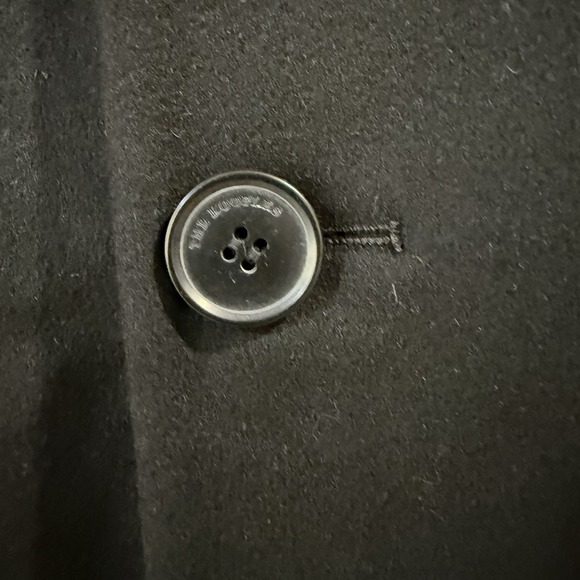 The Kooples Coat Mens FR 46 US Small Black Wool Cashmere‎ Detachable Chain New - Picture 3 of 8